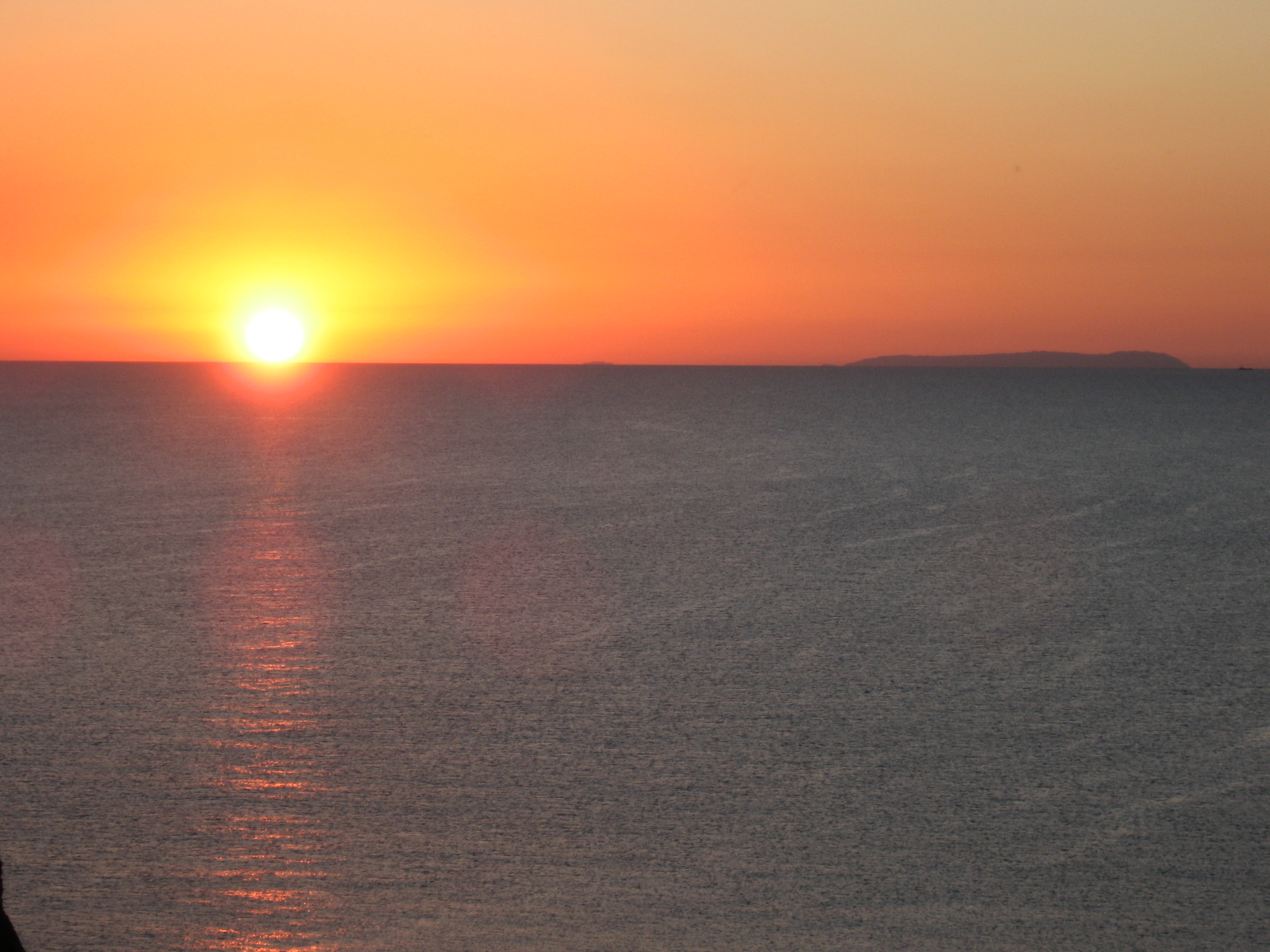 tramonto con Asinara