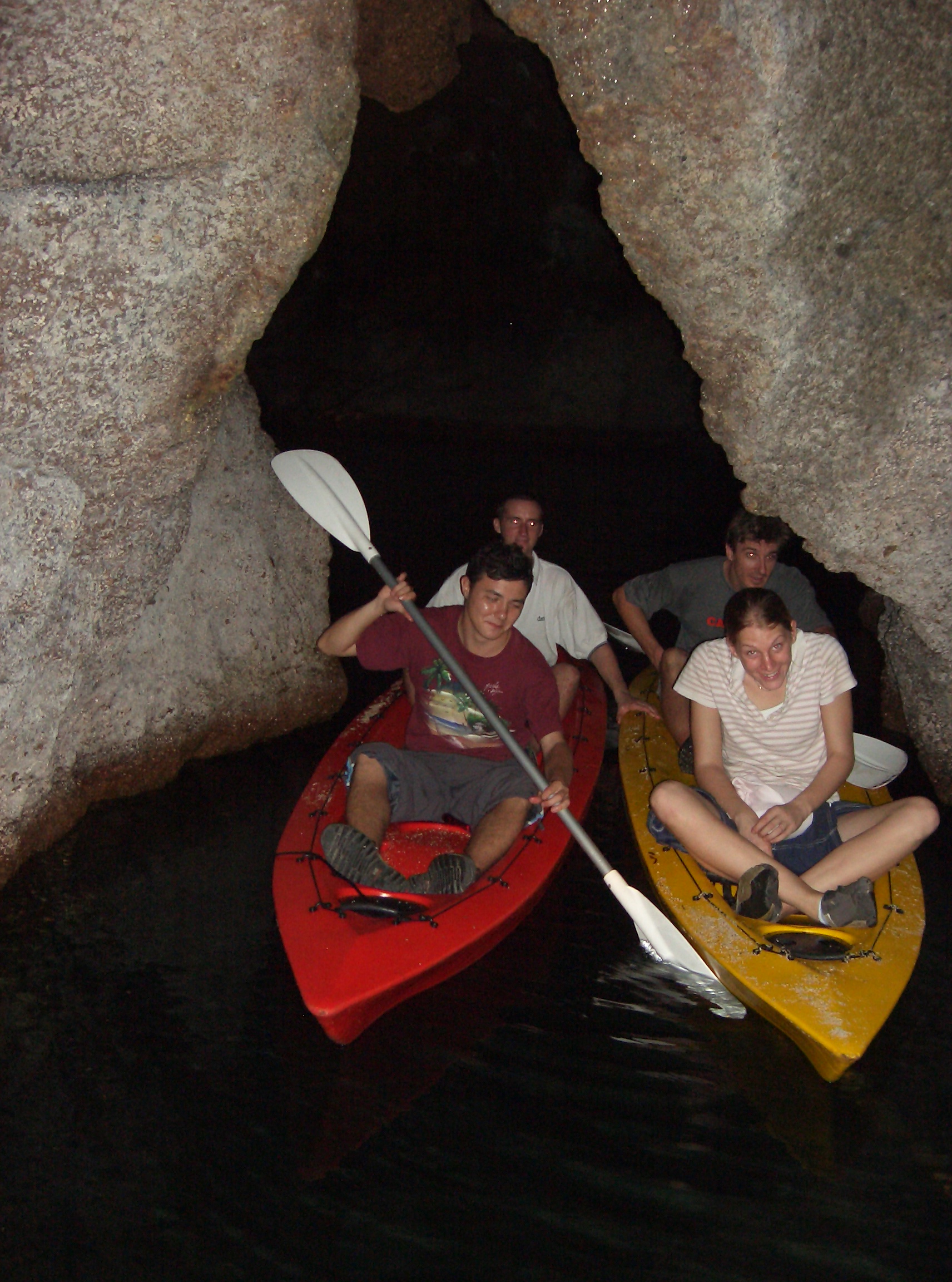 Valleva cave kayaking