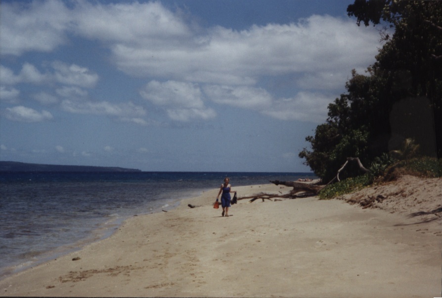 Kylie on Nguna beach