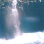 Waterfall into the sea on Ambrym