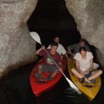 Valleva cave kayaking